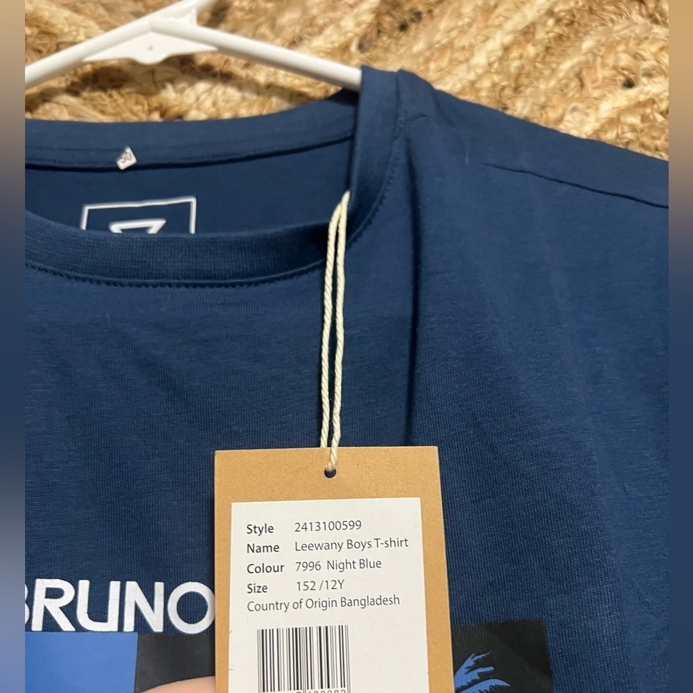 BRUNOTTI Big Boys Logo Dark Blue/Navy Tshirt, Size 12Y, Brand New, NWT - Picture 5 of 9